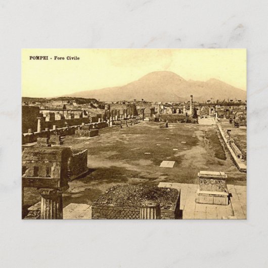 古いポストカード – Pompei, The Forum ポストカード (正面)