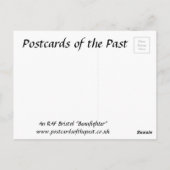 古いポストカード – RAF Bristol "Beaufighter" ポストカード (裏面)