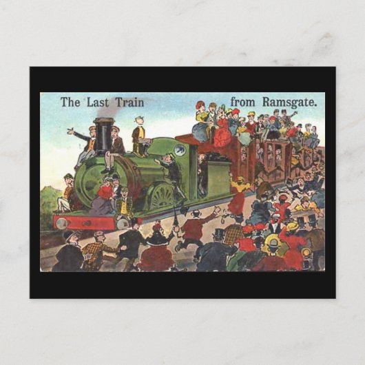 古いポストカード – Ramsgateからの最終列車 ポストカード (正面)