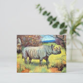 古いポストカード – Rhinoceros ポストカード (スタンド正面)