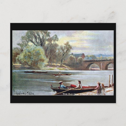 古いポストカード – River Dee, Chester, England ポストカード (正面)