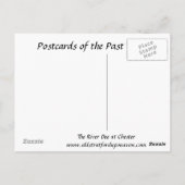 古いポストカード – River Dee, Chester, England ポストカード (裏面)