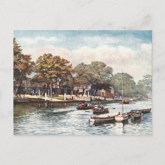 古いポストカード – River Dee, Chester, England ポストカード (正面)