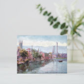 古いポストカード – River Derwent, Derby ポストカード (スタンド正面)