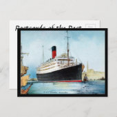 古いポストカード – RMS Carinthia ポストカード (正面/裏面)