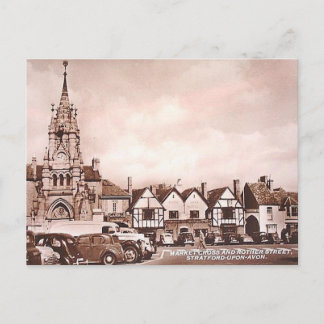 古いポストカード – Rother St, Stratford-on-Avon ポストカード
