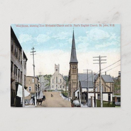 古いポストカード – Saint John, New Brunswick ポストカード (正面)
