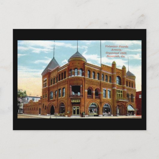 古いポストカード – Savannah, Georgia ポストカード (正面)