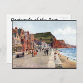 古いポストカード – Sidmouth, Devon ポストカード (正面/裏面)