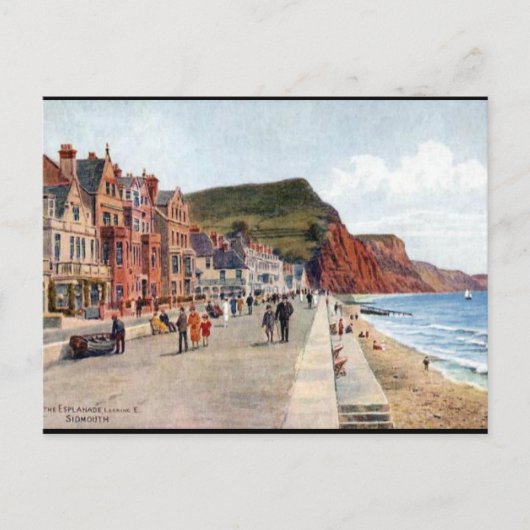 古いポストカード – Sidmouth, Devon ポストカード (正面)