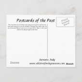 古いポストカード – Sorrento，イタリア ポストカード (裏面)