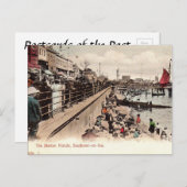 古いポストカード – Southend-on-Sea，エセックス ポストカード (正面/裏面)