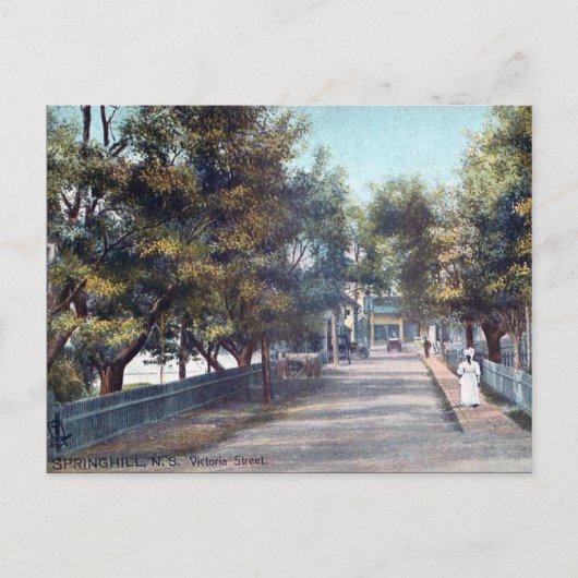古いポストカード – Springhill, Nova Scotia ポストカード (正面)