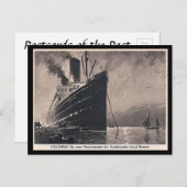 古いポストカード – SSコロンバス ポストカード (正面/裏面)