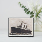 古いポストカード – SS Leviathan、統一された州ライン ポストカード (スタンド正面)