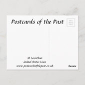 古いポストカード – SS Leviathan、統一された州ライン ポストカード (裏面)