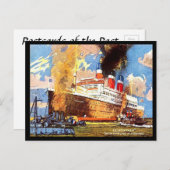 古いポストカード – SS Leviathan - 統一された州ライン ポストカード (正面/裏面)