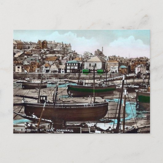 古いポストカード – St Ives, Cornwall, England ポストカード (正面)