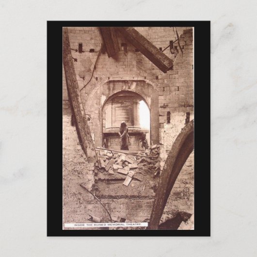 古いポストカード – Stratford-on-Avon, Ruins of Shake ポストカード (正面)