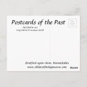 古いポストカード – Stratford-on-Avon, Warwickshire ポストカード (裏面)