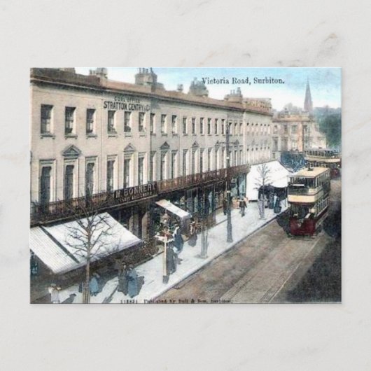 古いポストカード – Surbiton，ロンドン ポストカード (正面)