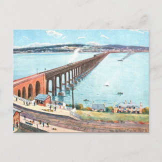 古いポストカード – Tay Bridge, Dundee ポストカード