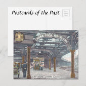 古いポストカード – Tay Bridge Station, Dundee ポストカード (正面/裏面)