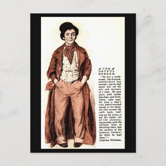 古いポストカード – The Artful Dodger - Oliver Twist ポストカード (正面)