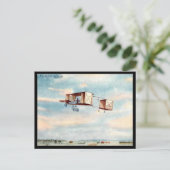 古いポストカード – The Voisin Biplane ポストカード (スタンド正面)