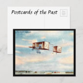 古いポストカード – The Voisin Biplane ポストカード (正面/裏面)