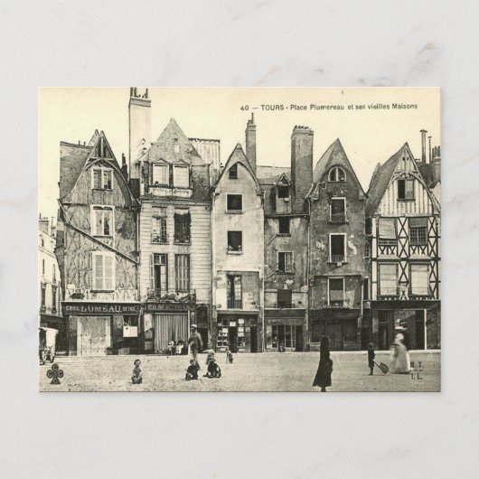 古いポストカード – Tours, Indre et Loire ポストカード (正面)