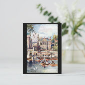 古いポストカード – Town Hall, Richmond，ロンドン。 ポストカード (スタンド正面)