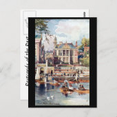 古いポストカード – Town Hall, Richmond，ロンドン。 ポストカード (正面/裏面)