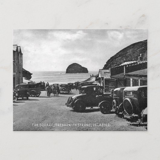 古いポストカード – Trebarwith Strand, Cornwall ポストカード (正面)
