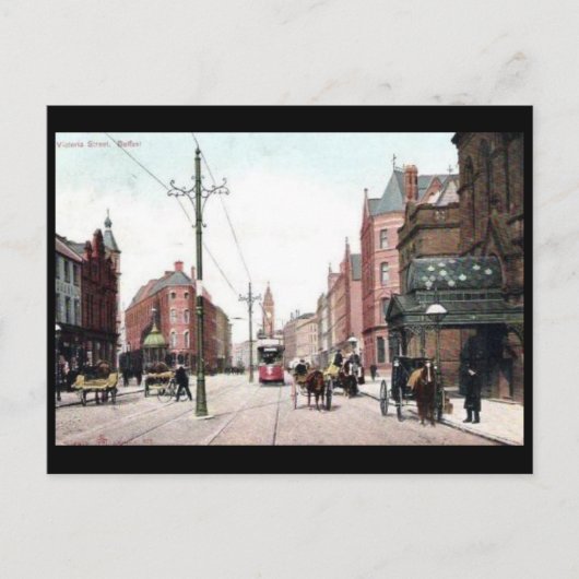 古いポストカード – Victoria St,ベルファスト ポストカード (正面)