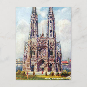 古いポストカード – Votivkirche,ウィーン,オーストリア ポストカード