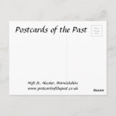 古いポストカード – Warwickshire, Alcester ポストカード (裏面)