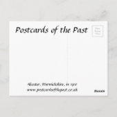 古いポストカード – Warwickshire, Alcester ポストカード (裏面)