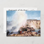 古いポストカード – Whakarewarewa、ロトルア、ニュージーランド ポストカード (正面/裏面)