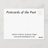 古いポストカード – Windsor Castle ポストカード (裏面)