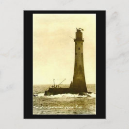 古いポストカード – Wolf Rock Light house, Land's End ポストカード