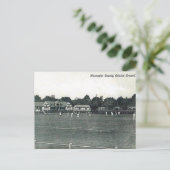 古いポストカード – Worcesterクリケットグラウンド ポストカード (スタンド正面)