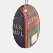 古いポスト セラミックオーナメント (左)