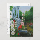 古いポンプ ポストカード (正面/裏面)