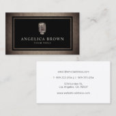 古いマイク名刺 名刺 (正面/裏面)