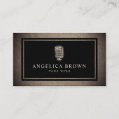 古いマイク名刺 名刺 (正面)