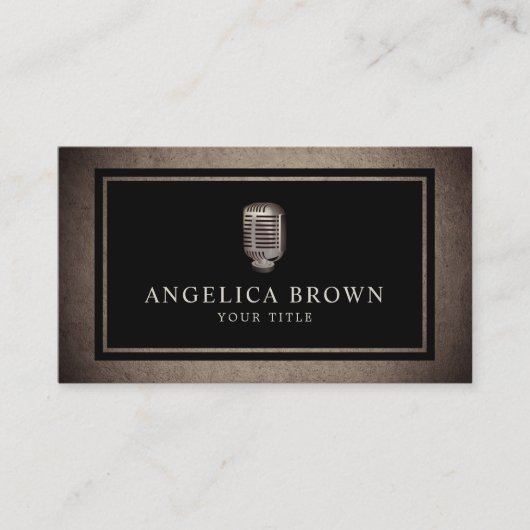 古いマイク名刺 名刺 (正面)