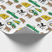 古いマクドナルドは農場を持っていた私の農場の生活子供へ ラッピングペーパー (角)