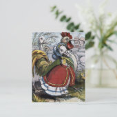 "古いマザー・グース"のヴィンテージのイラストレーション ポストカード (スタンド正面)