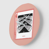 古いマッチブックの表紙話価格高 ラージ壁時計 (傾斜)